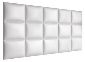 Panou de perete tapițat Pazara 40x30 cm (piele ecologică soft 017 (Alb). 1054381