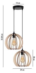 Lustră pe cablu DORO 2xE27/60W/230V