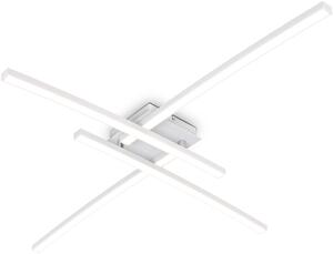 BKLICHT LED Plafoniera Retro alba 69/49/9.3 cm