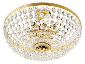 Lustră de cristal pe tijă VALERIE 8xE14/40W/230V 24K aurie Kolarz 960.18K.3