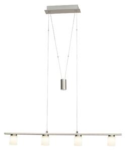 BRILLIANT LED Lampa suspendata BETSY argintie 90/9/150 cm