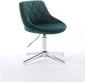 HR1054CROSS Scaun Verde din Catifea