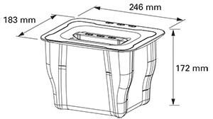 Cos gunoi suspendat model JOKER, 5 l, finisaj antracit
