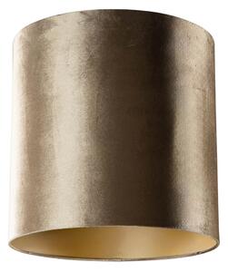 Abajur din catifea bronz cu interior auriu 40/40/40