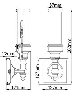Aplică LED pentru baie PAYNE 1xG9/3W/230V IP44 Elstead FE-PAYN-OR1-BATH