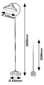 Lampadar DRAGAN 1xE27/60W/230V Rabalux 5310