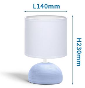 Lampă de masă 1xE14/40W/230V albastră/albă Aigostar