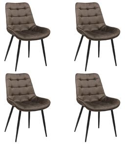 Set 4 Scaune Onix Maro
