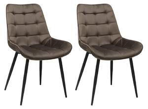 Set 2 Scaune Onix Maro