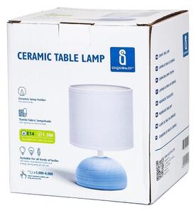 Lampă de masă 1xE14/40W/230V albastră/albă Aigostar