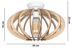 Lustră aplicată EARTH 1xE27/60W/230V albă/bej