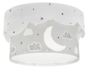 Plafonieră pentru copii MOON 2xE27/60W/230V gri Dalber 61236E