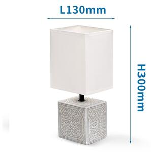 Lampă de masă 1xE14/40W/230V gri/albă Aigostar