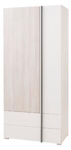 Dulap Ferlore 101Stejar deschis, Antracit, Mat alb, 20x9x5cm, Uși dulapUși dulap: Cu balamale