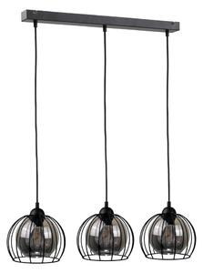 Lustră pe cablu SOLO BLACK 3xE27/60W/230V