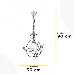 Lustră pe lanț LUCREZIA 1xE14/6W/230V bronz ONLI
