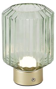 Lampa de masa moderna din alama cu sticla verde reincarcabila - Millie