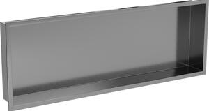 Mexen X-Wall-R, raft încastrat cu flanșă 90 x 30 cm, grafit mat - 19E0903010
