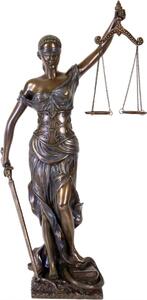 Statueta finisaj bronz Justitia 45 cm