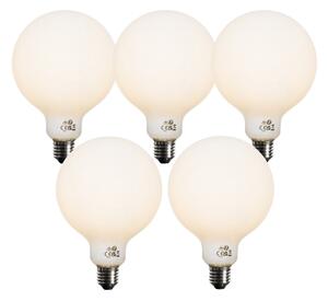 Set 5 Becuri LED E27 Dimmabile Opal G125 5W 450 lm 3000K