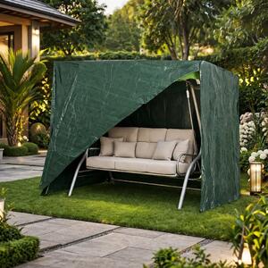 Husa protectie balansoar, leagan, cu fermoar, 215 x 150 x 145 cm, Verde