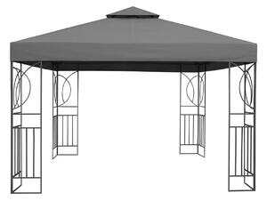 Pavilion De Gradina, Dimensiune 3 x 3 m, Cu 4 Plasa de Tantari, Culoare Gri