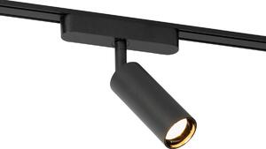 Spot modern negru pentru sistem de șine monofazat 4.5W 3000K - Magnetic Samson