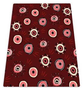 Protectie podea scaun Model de ochi de Burgundia