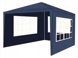 Pavilion gradina, 3x3x2,5 m, cu 3 pereti laterali, albastru