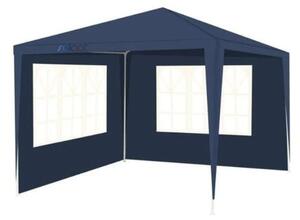 Pavilion gradina, 3x3x2,5 m, cu 2 pereti laterali, albastru