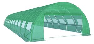 Sera gradina 12x3x2m tip tunel pentru legume, solar gradina 12x3m verde