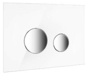 Oltens Lule buton de spălare pentru WC alb/crom 57201010