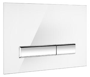 Oltens Torne buton de spălare pentru WC alb/crom 57200010