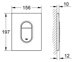 Grohe Arena buton de spălare pentru WC Alpine white 38844SH0