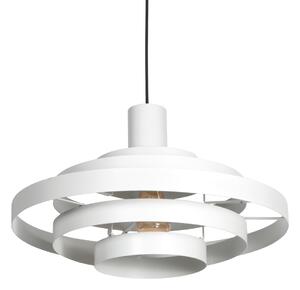 Retro hanglamp wit rond - Halo Cirque