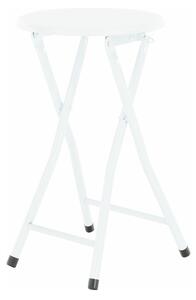 Scaun AMADEO, alb, MDF/metal, 30x30x50 cm