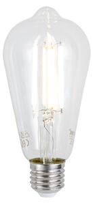 Bec LED E27 reglabil ST64 transparent 7W 806lm 2700-6500K