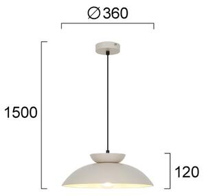 Lustră pe cablu SUPERB 1xE27/40W/230V, bej