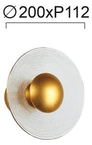Lampă de perete LED GLAMOUR, 9W/230V, aurie