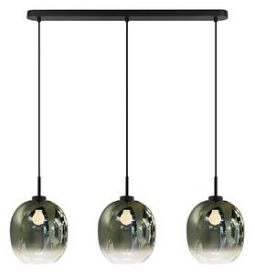 Lustră suspendată pe cablu MIRROR 3xE27/14W/230V negru fumuriu