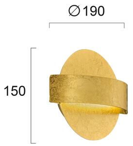 Aplica de perete LED KOBEN LED/11W/230V aurie