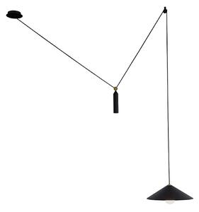 Pendul cu cablu ALTO 1xE27/60W/230V negru