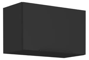 KONDELA Dulap superior, negru, SIBER 60 GU-36 1F