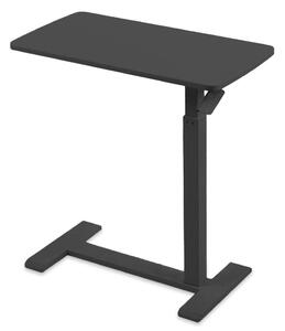 Masă ajustabilă pentru laptop cu roți – reglabilă pe Înălțime (65-90 cm), blat mdf 68x36 cm, mobilă pentru pat și canapea, onuvio® - negru
