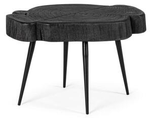 Masuta de cafea Zakia, Lemn, Negru, 46x35x30 cm