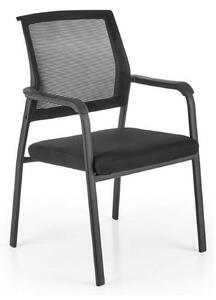 Scaun BERGEN, negru, stofa clasica/metal, 58x60x90 cm