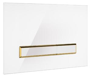 Oltens Torne buton de spălare pentru WC alb/auriu/mat/alb 57202000