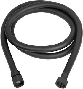 Invena Dark furtun de duș 150 cm negru AW-44-004