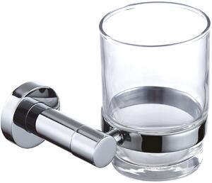 Omnires Modern Project cană pentru spălat dinți transparent-crom MP60320CR