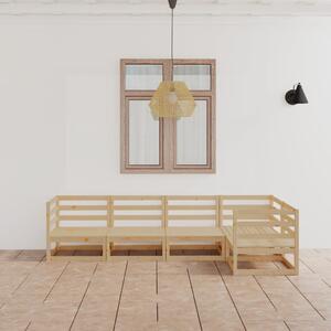 Set mobilier grădină, 5 piese, lemn masiv de pin